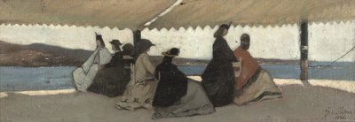 The Rotunda at Palmieri by Giovanni Fattori